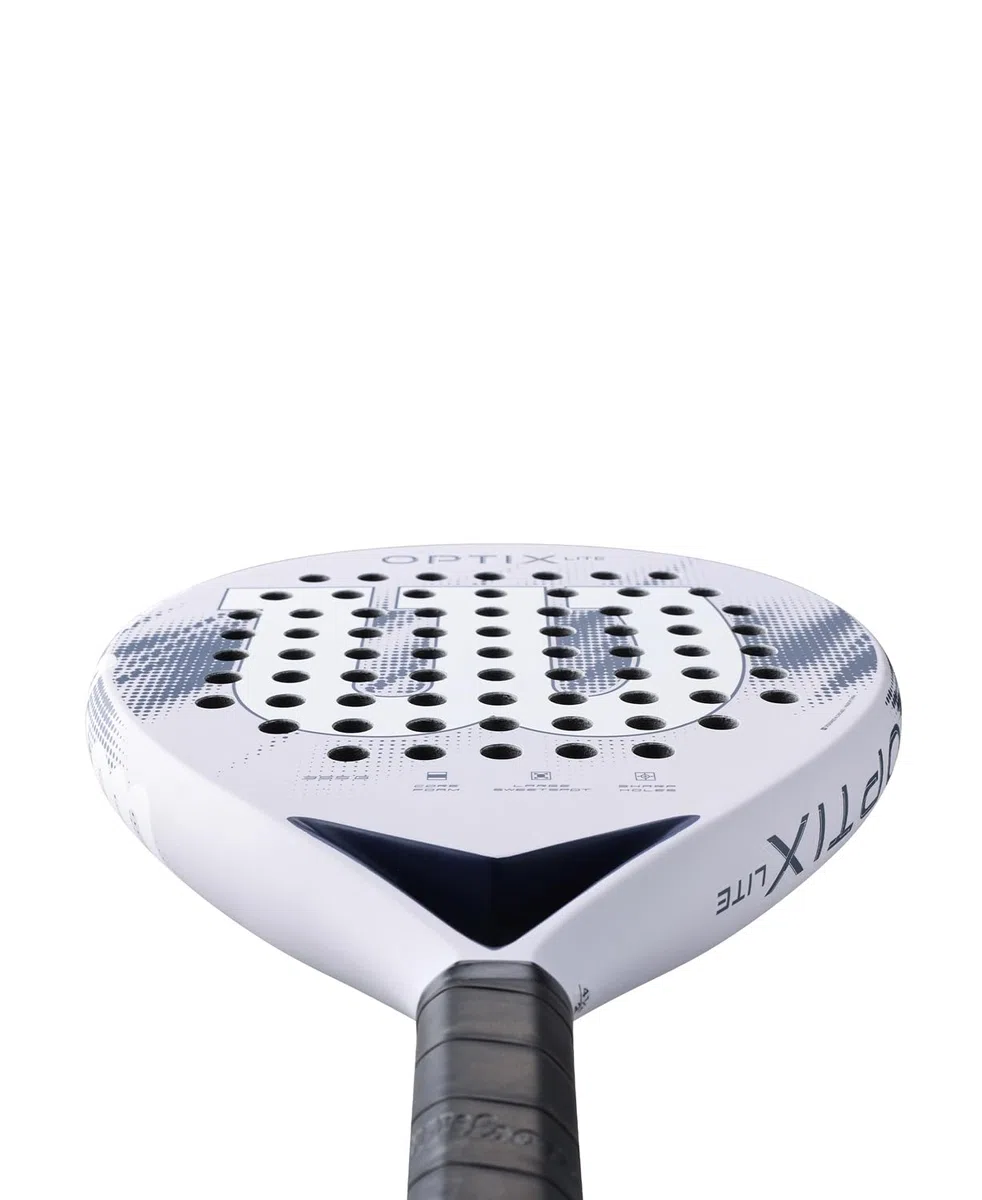 Wilson Optix V2 Lite Padel-Schläger, Anfängerfreundlicher Schläger, Mit Leichter Glasfaseroberfläche, Perfekt für Training oder Freundschaftsspiele
