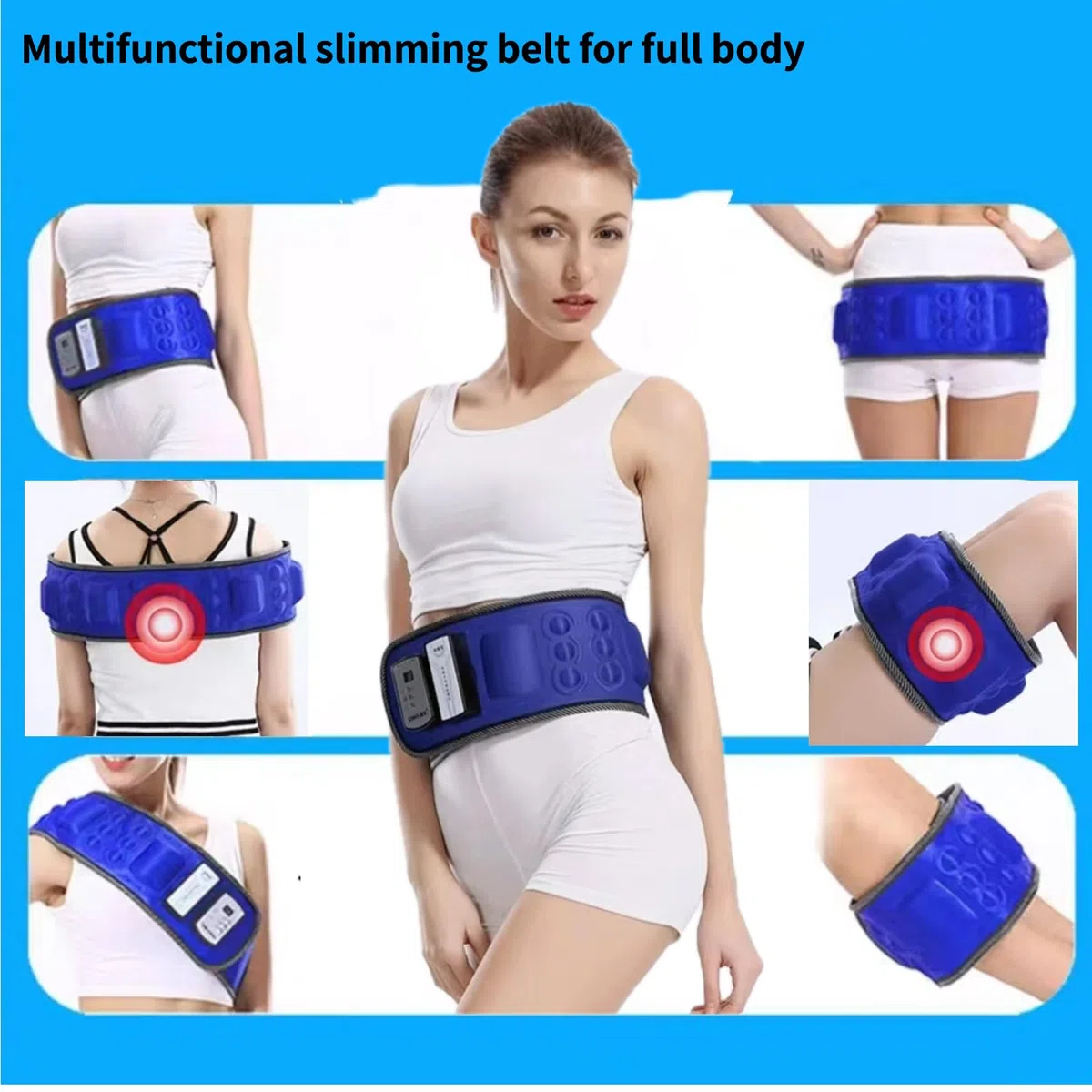 Schlankheitsgürtel, 36-Modus-Taillenformer für großen Bauch, Bauch, Lendenwirbelsäule, Rücken, Hüfte, Oberschenkel, Beine, Arme, Körperformer und -trainer, elektronisches Kalorienverbrennungsgerät