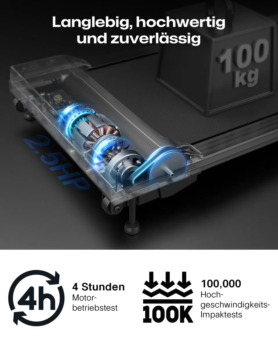 UREVO Walking Pad mit 9% Steigung, leises Laufband Schreibtisch mit Sechs-Punkt-Stoßdämpfung, ‎2,5 Pferdestärken Laufband für Zuhause/Büro, Fernbedienung, Keine Montage Erforderlich