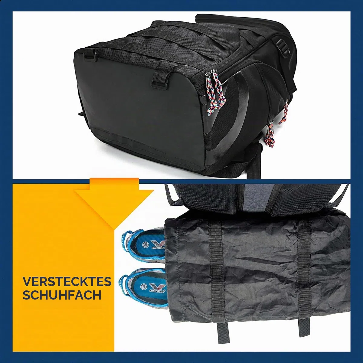 Großer Basketball-Rucksack für Männer, Frauen & Kinder - 35L Fassungsvermögen mit Ballfach & Schuhbeutel - Geeignet für Fußball, Volleyball, Football & Mehr