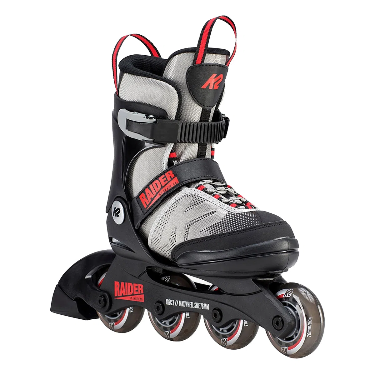 K2 Raider Kinder Inline Skate Grey/red/Black