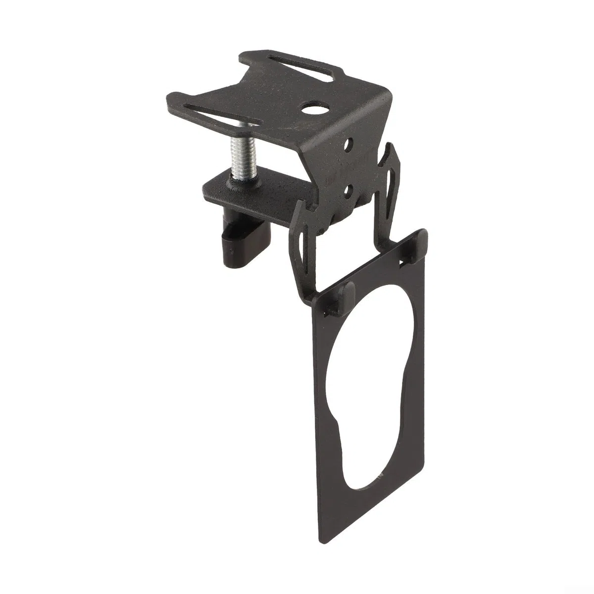 Camping-Gaskartuschenhalter, Eisen-F-Klemmen-Aufhänger für ≤ 2,5 cm Tische, platzsparender Flaschenöffner, Haken zum Kochen im Freien (Haken + Brett)