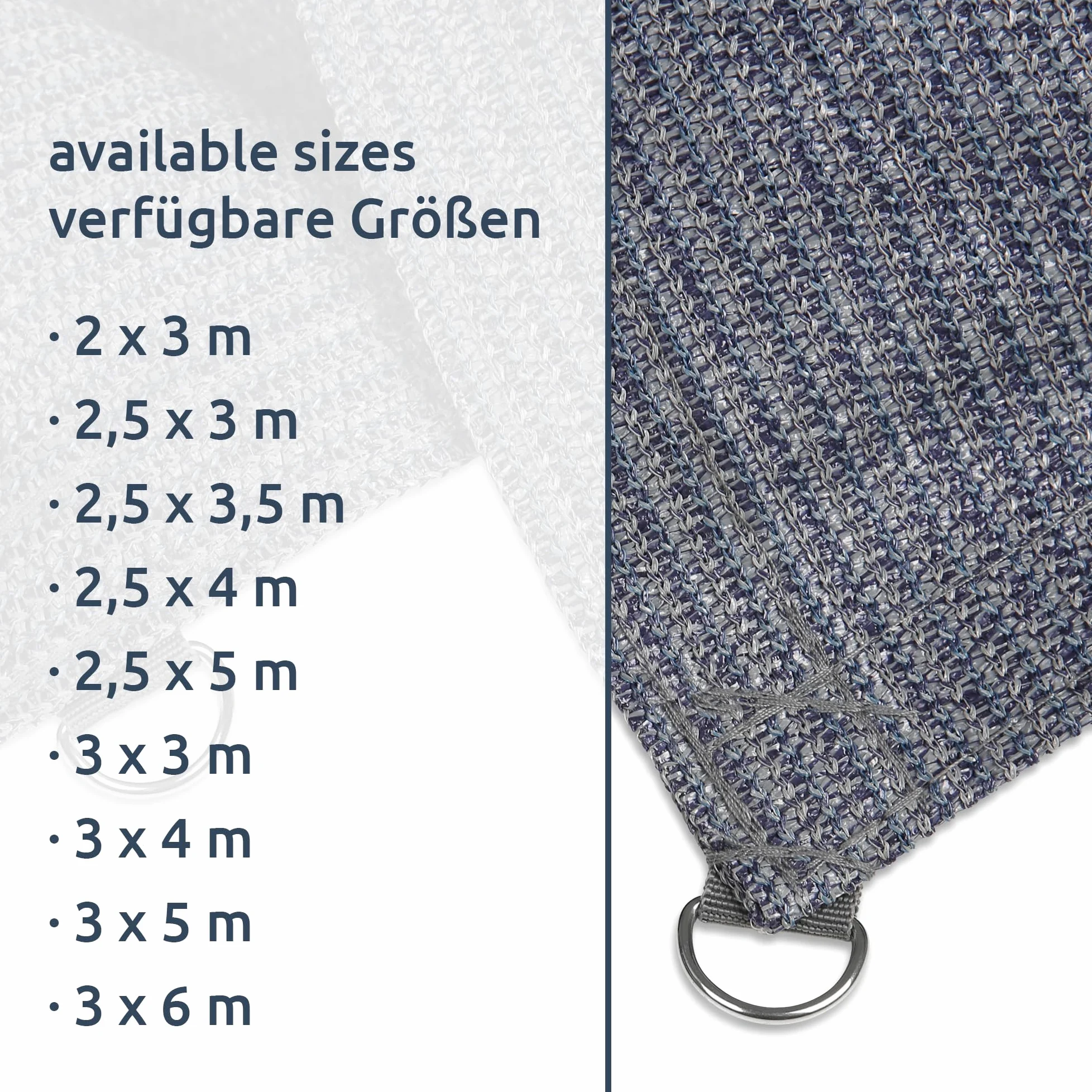your GEAR Toskana HDPE Vorzeltteppich 300x500cm – Outdoor Teppich wetterfest & atmungsaktiv, ideal als Camping Teppich, Picknickdecke, Balkon Teppich, stabile D-Ringe, Tasche inklusiv, Camping Zubehör