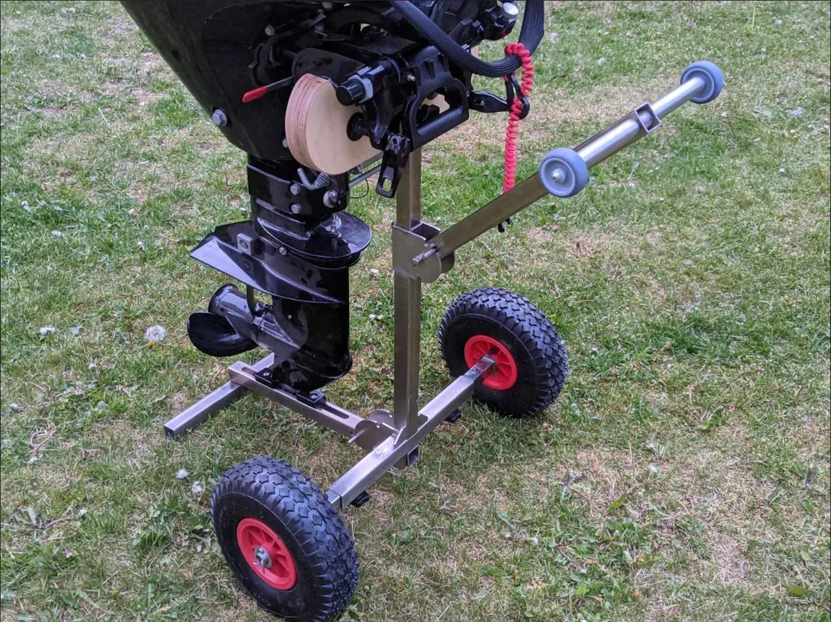 Außenbordmotorträger für Boote, tragbarer Lagerregal, Edelstahl, Premium-Modell