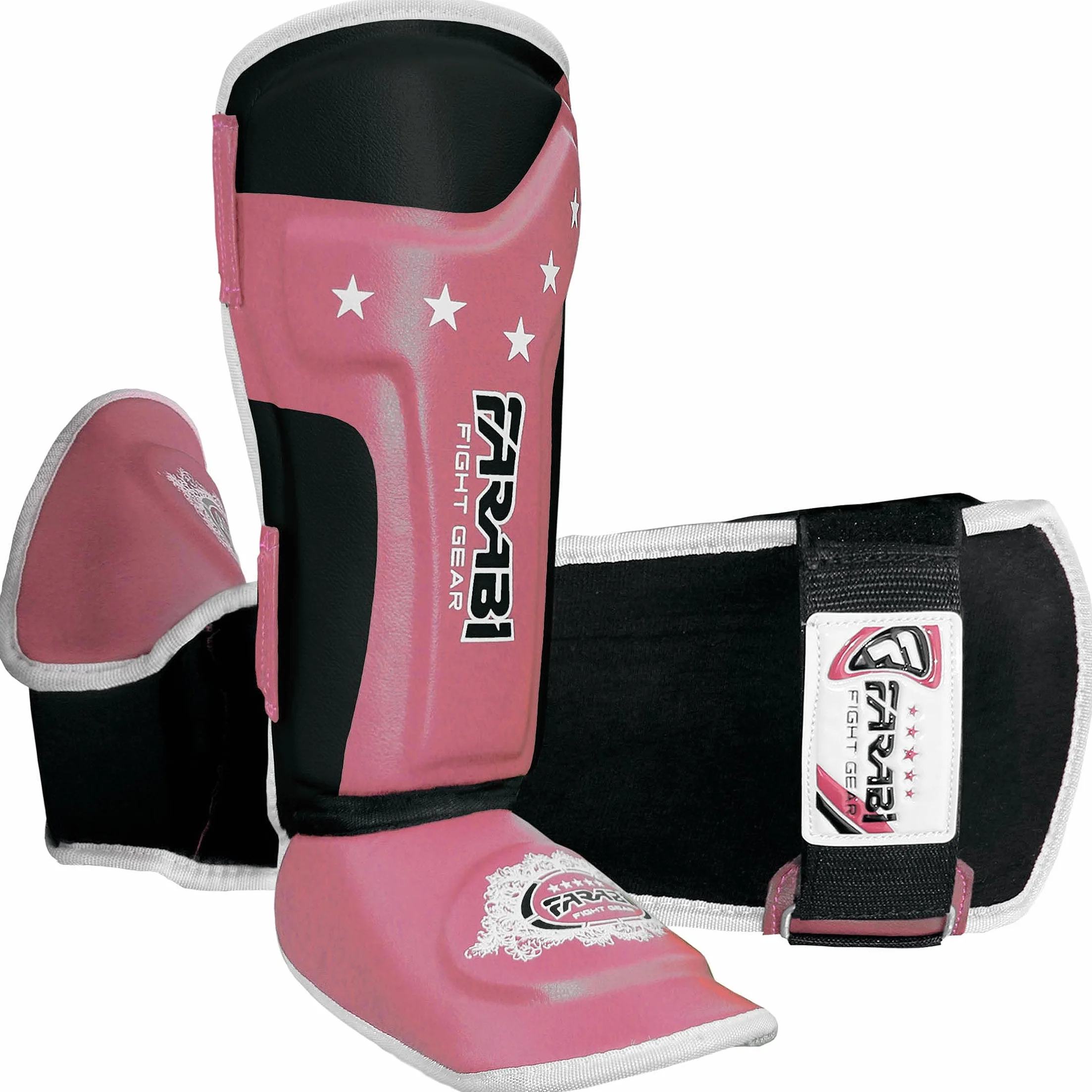 Farabi Sports Kinder schienbeinschoner Kickboxen shin Guards MMA, Muay Thai schienbeinschützer – Shin Instep Protection für Training, Sparring, Boxausrüstung und Kampfsport