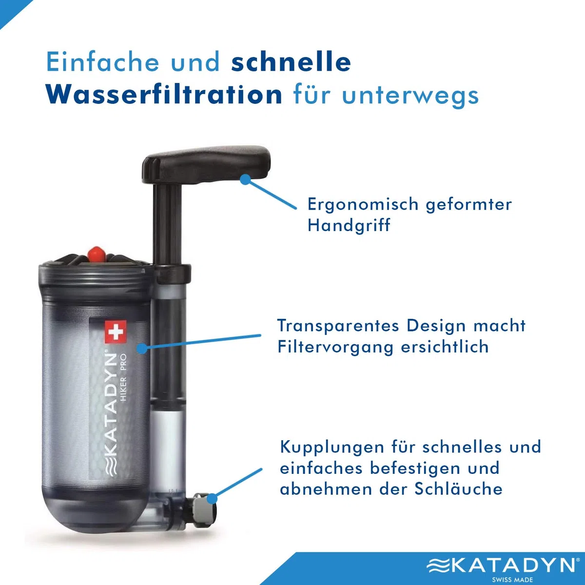 KATADYN 8019670 Wasserfilter Hiker Pro-Transparent