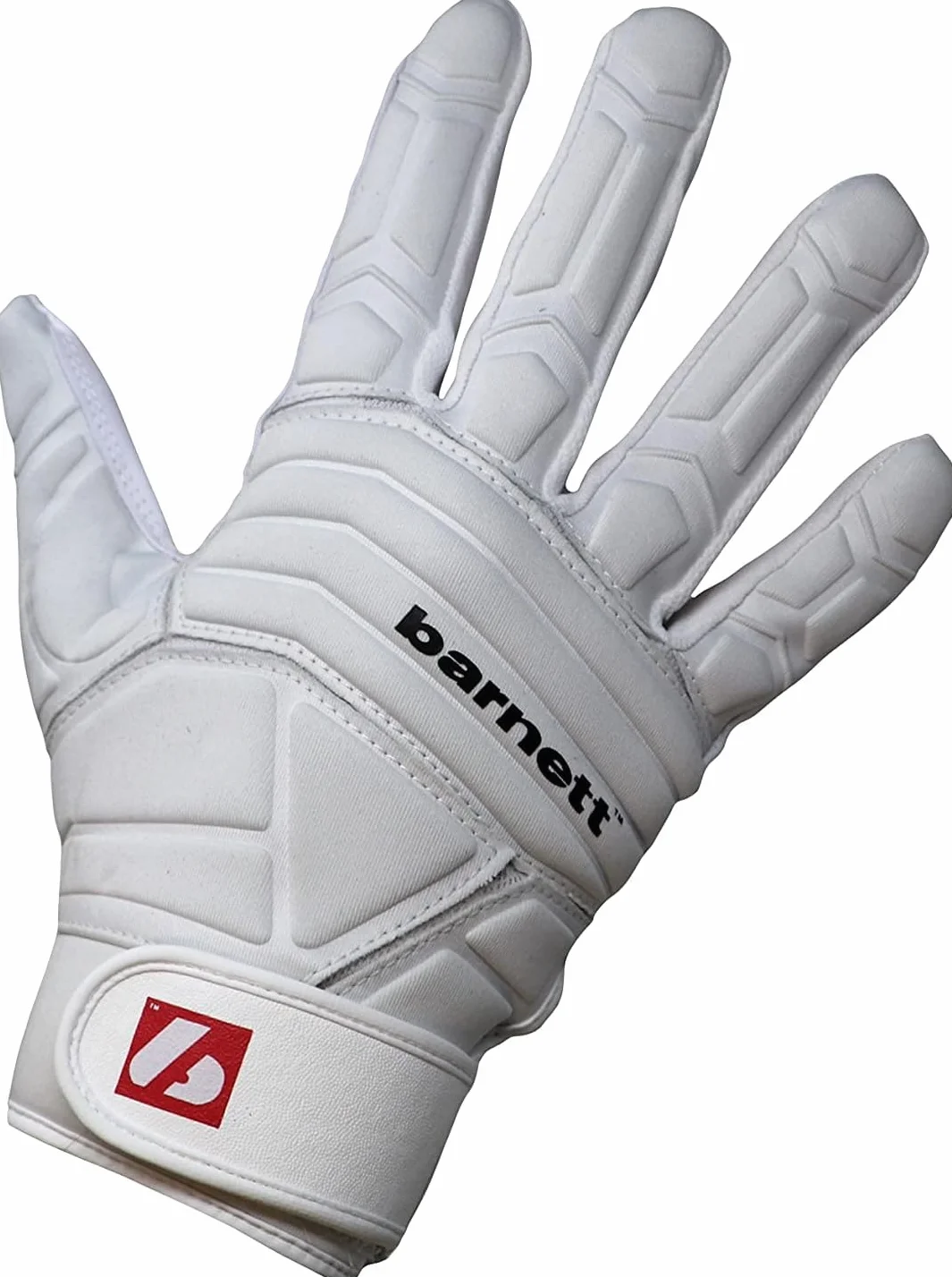 BARNETT FLG-03 American Football Handschuhe Linemen Profi, OL,DL, Weiß (2XL)