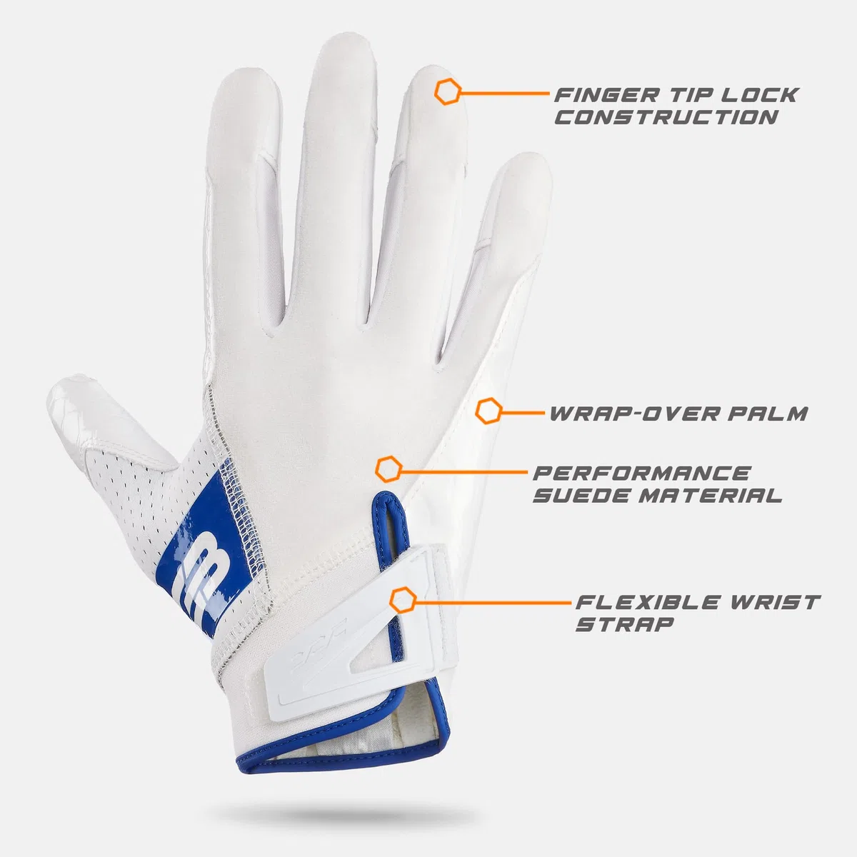 Grip Boost DNA 2.0 Fußballhandschuhe mit technischem Stab – Erwachsenengrößen