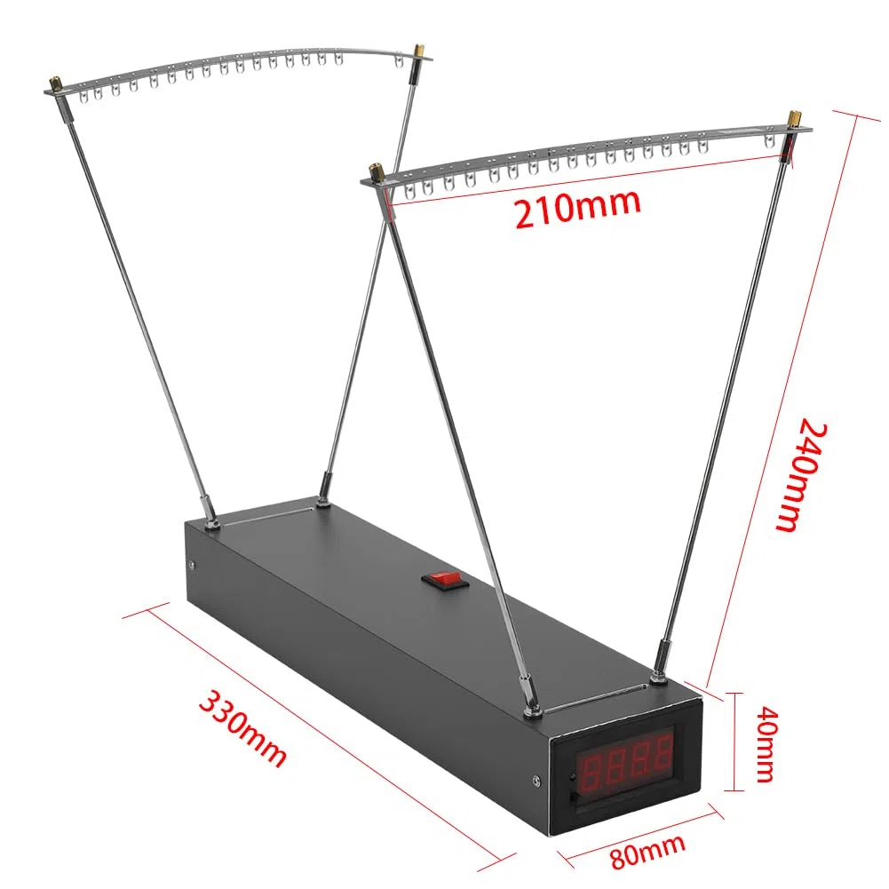 Hancaner Velocimetry Geschwindigkeitsmessgerät Pro mit Baldachin und WiFi 30–9999fps,hochpräziser Geschwindigkeitsmesser in WiFi-Version, unterstützt 20 Datenspeichersätze