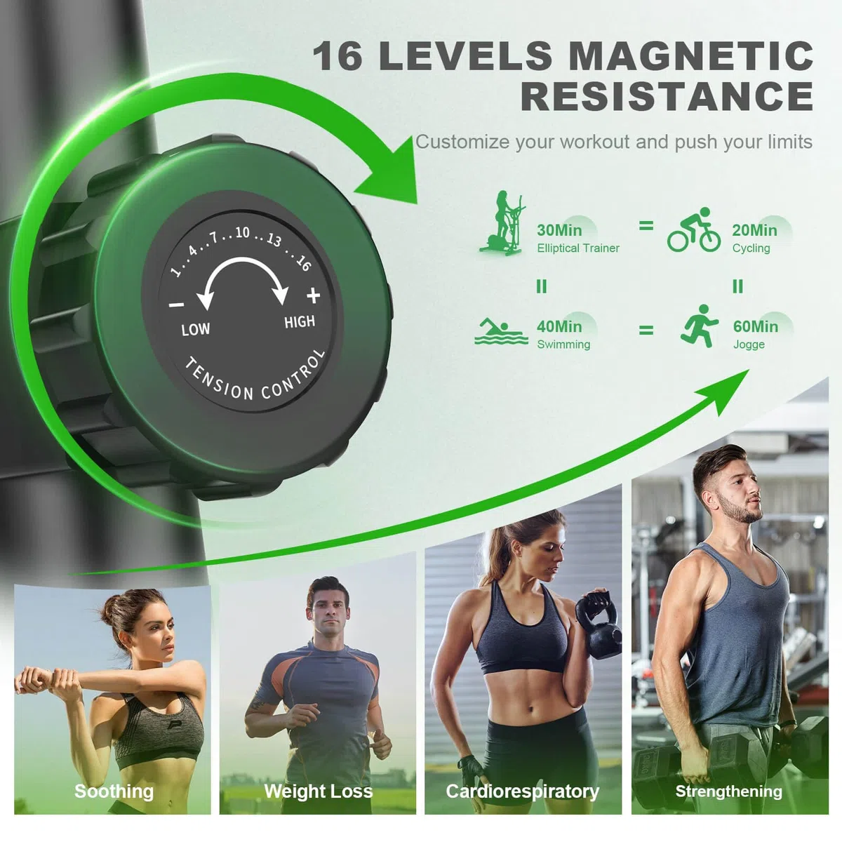 Crosstrainer für Zuhause,Ellipsentrainer mit 16 Widerstandsstufen,Bluetooth App,Flaschenhalter,Ultraleiser Magnetischer Crosstrainer mit Rutschfestem Pedal,Transporträder bis 131KG