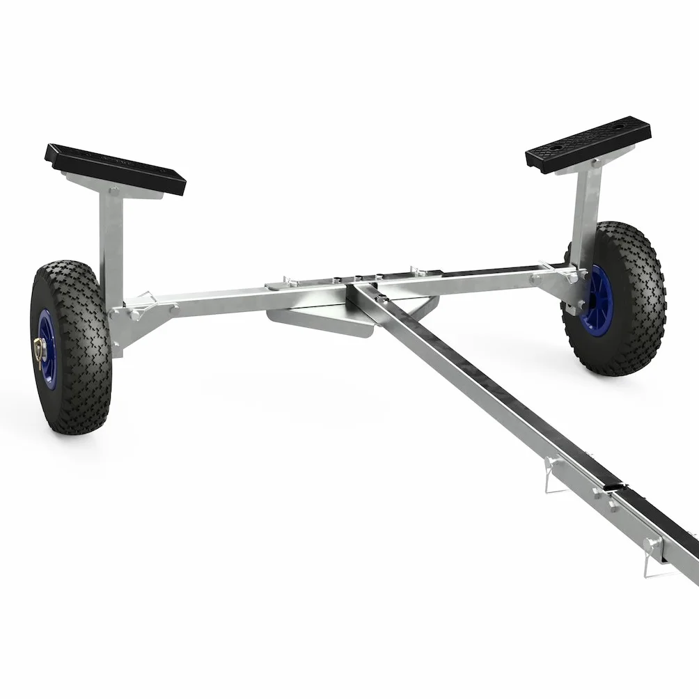 SUPROD Slipwagen Bootswagen Handtrailer faltbar Schlauchbootwagen TR260, PU, Ø 260 mm