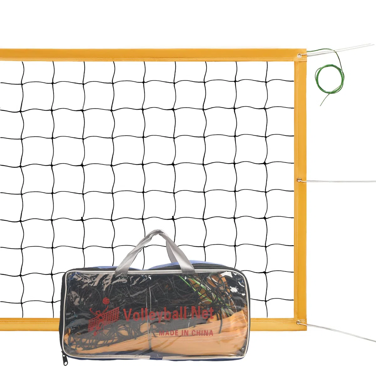 Volleyball Netz Faltbar Volleyballnetz 9.5m x 1m Volleyball Ersatznetz Garten/Strand Sport Net für Federball Tennis Volleyball inkl. Tragetasche