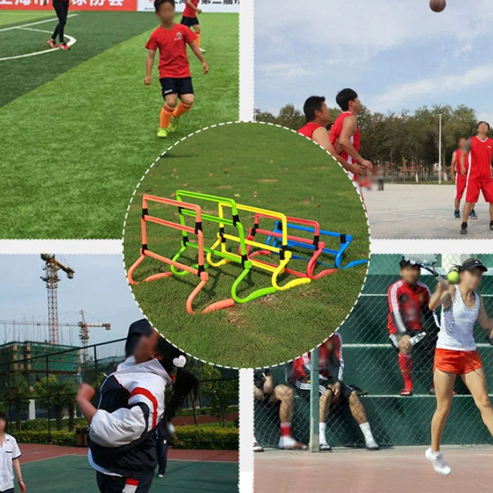 Cocoarm 5 Stück Koordinationshürden, Fußball-Hindernis-Training, Koordinations-Hindernis, Fußball-Fußball-Training Einstellbare Hürden, Fußball-Hürde