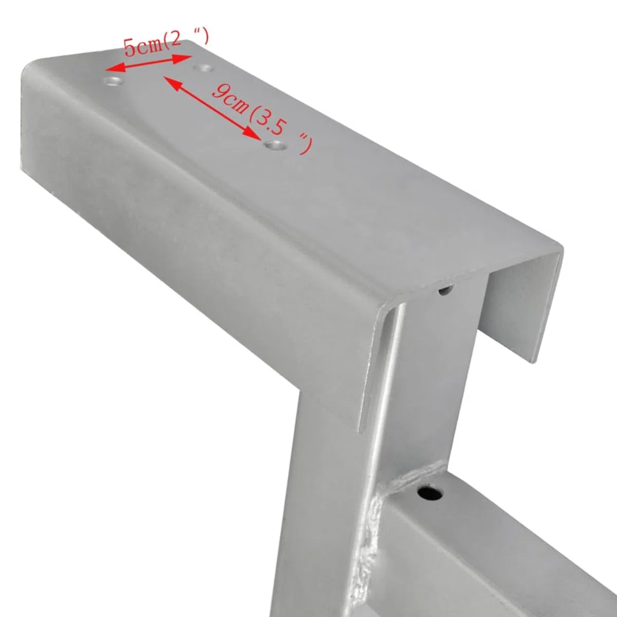 Gecheer Bootsanhänger Windenstand mit Bugstütze, Verstellbarer Windenständer 62-72 cm, Stahl, für sichere Bootsführung und Transport