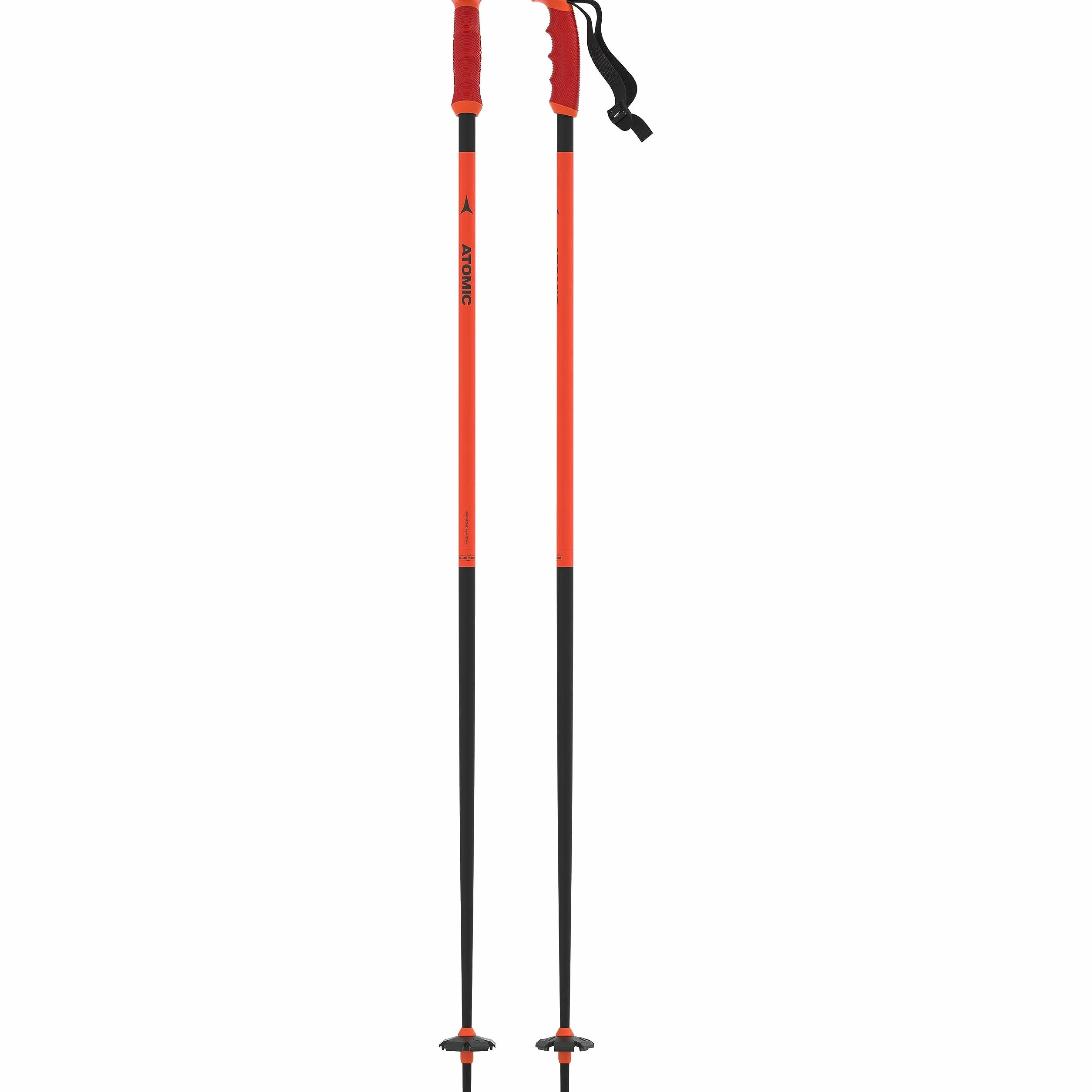 ATOMIC REDSTER Skistöcke - Zuverlässiger 4* Aluminium Skistock - Ergonomischem Griff am Stock - Hochwertige Skistecken für Racer - Stöcke mit 60mm-Pistenteller