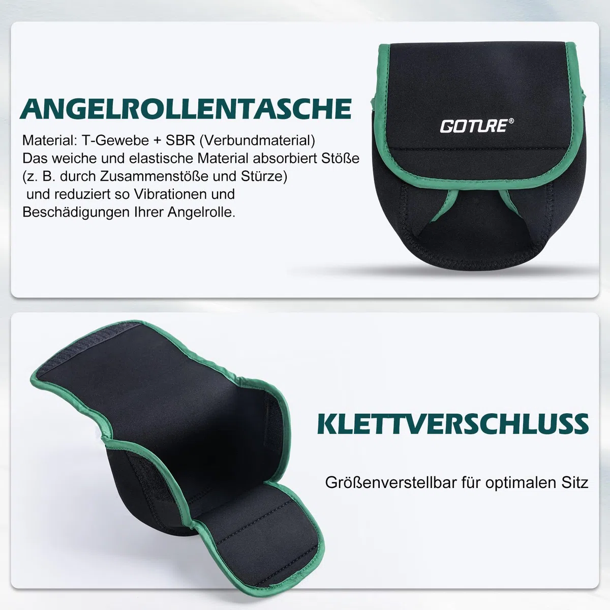 Goture Angelset mit Teleskop-Angelruten (24T Carbon),1,8m/2,1m/2,4m/2,7m I Angelrute Set Komplett 5.2:1 Spinnrolle, 150m/14kg Schnur, Köderbox & Tragetasche – für Salz-/Süßwasser, Reisen–Angelgeschenk