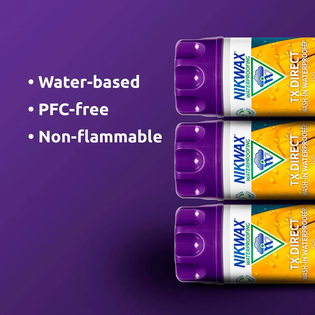 Nikwax TX. Direct Wasserdichter für Outdoor-Ausrüstung. Sicher, belebt die Atmungsaktivität und Wasserabweisende Stoffe Empfohlen für Gore-Tex, Sympatex & Event