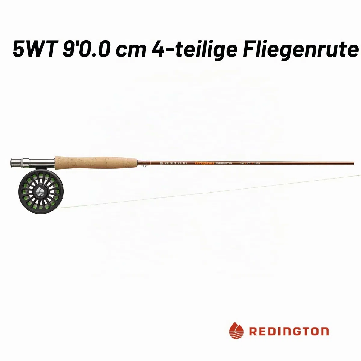 Redington Original Fliegenfisch-Set, 2,7 m Rute, Crosswater Rolle, Fliegenschnur, Vorfach und Tragetasche