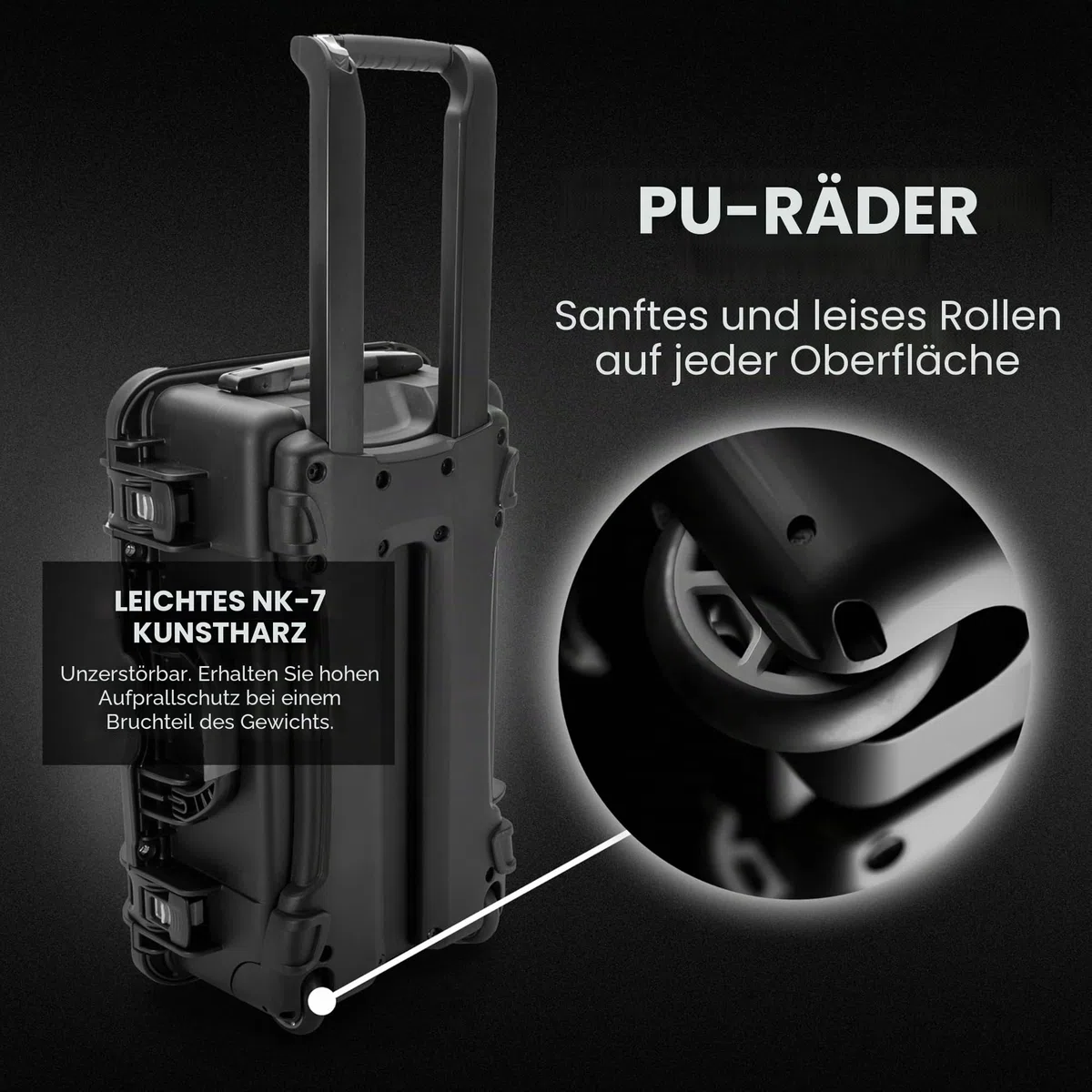 Plasitcase Inc. Nanuk 935 wasserdichter Handgepäckkoffer mit Rollen, leer