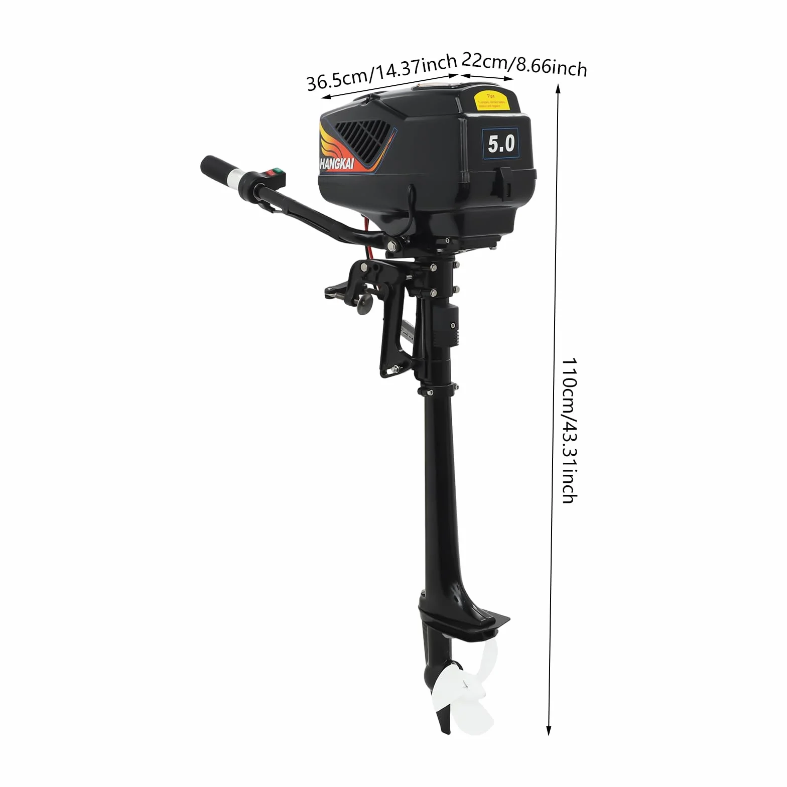 Leiser Elektro Trolling Bootsmotor Elektrischer Außenbordmotor 1200W 48V Bürstenloser Kupfermotor 800kg Schub Kurzwelle für Boote 2-4m Angeln Schlauchboot Fischerboot