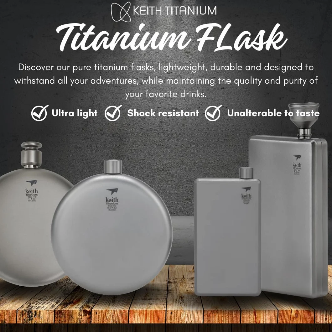Keith Round Flask with Funnel Ti9302 (120 Ml)