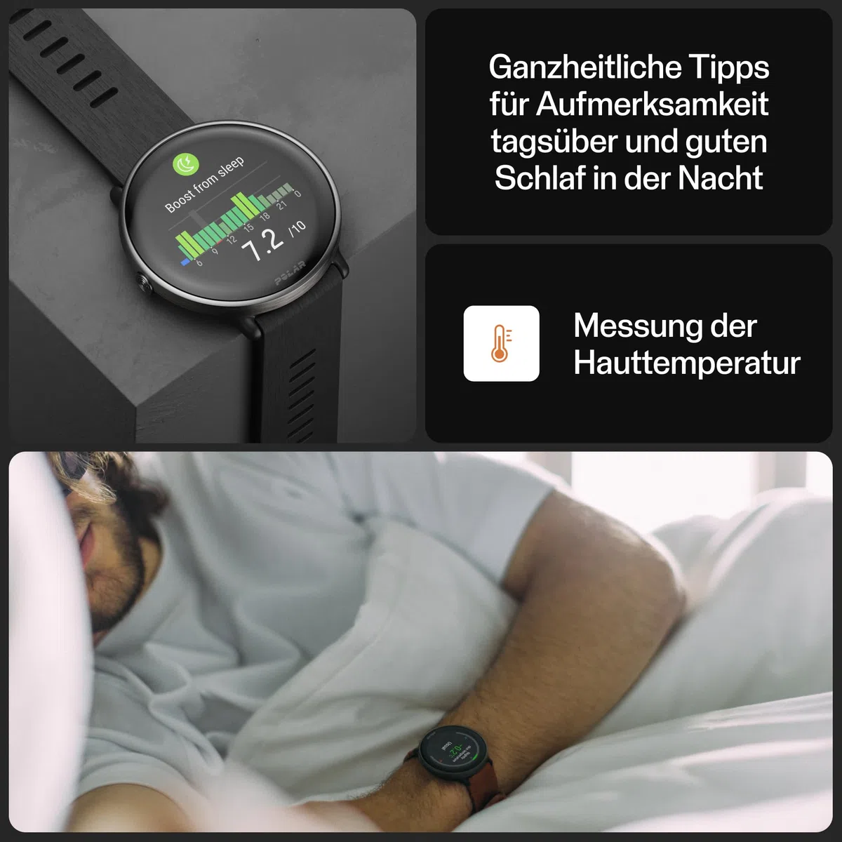 Polar Ignite 3 – Fitness- und Wellness-Smartwatch mit GPS, Schlafanalyse, AMOLED-Display, 24/7-Activity Tracker, Pulsmessung, personalisierten Trainingseinheiten und Sprachführung in Echtzeit