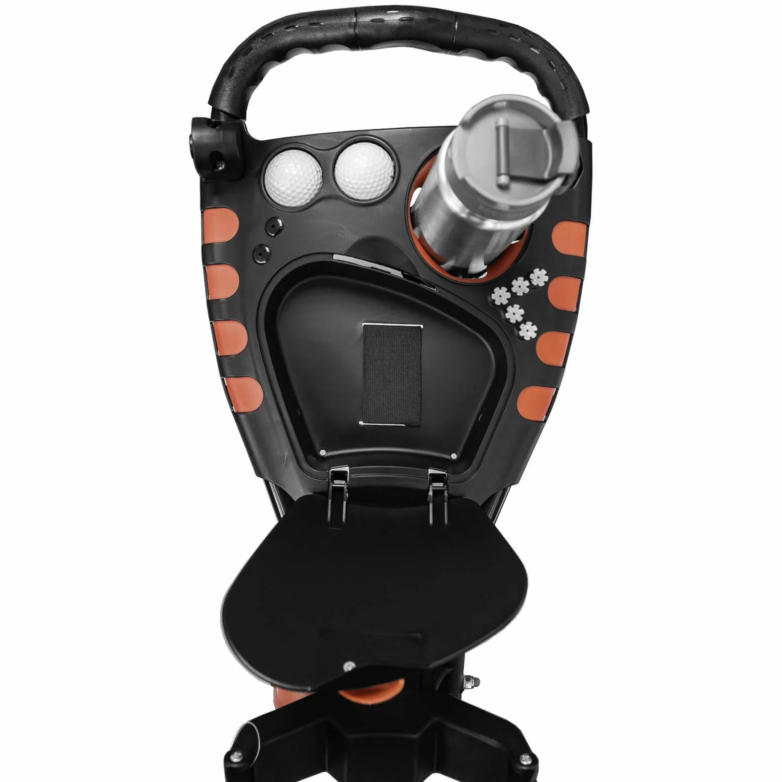 Unisex Compact+ 360 Golftrolley, Anthrazit/Rot, Einheitsgröße