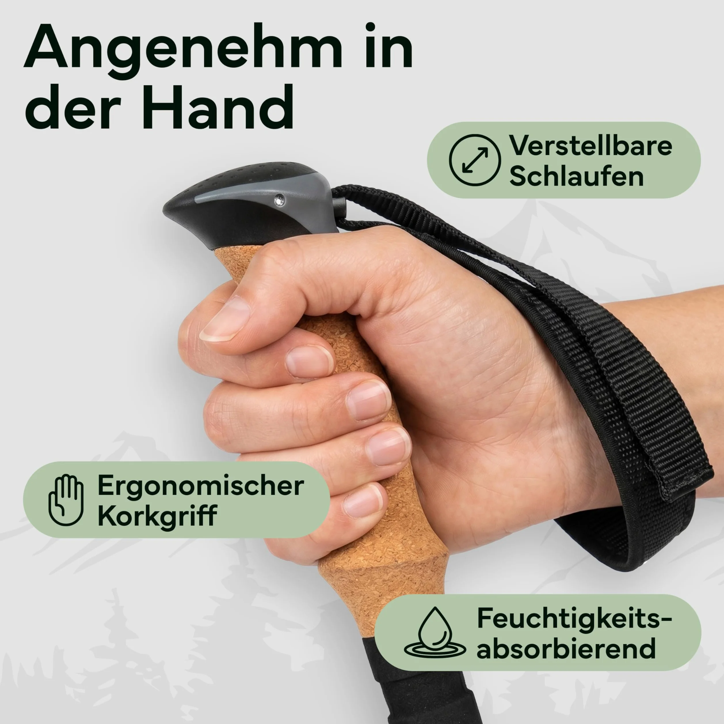 Wanderstöcke Teleskop Carbon oder Aluminium 65-135cm - Höhenverstellbare Walking Stöcke Damen & Herren - Nordic Walking Stöcke mit Korkgriff, Wolframspitze & Gummipuffer - Trekkingstöcke ausziehbar