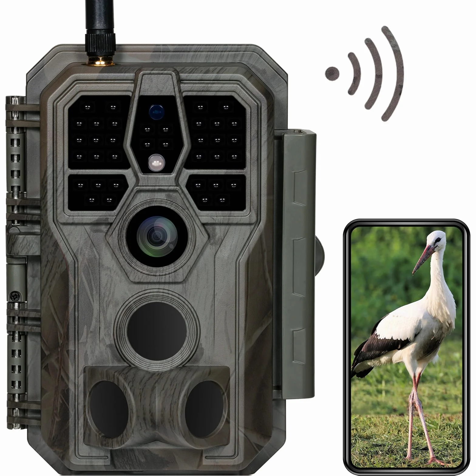GardePro E8 Wildkamera 64MP 1296P H.264 WiFi Nachtsicht Bewegungsmelder IP66