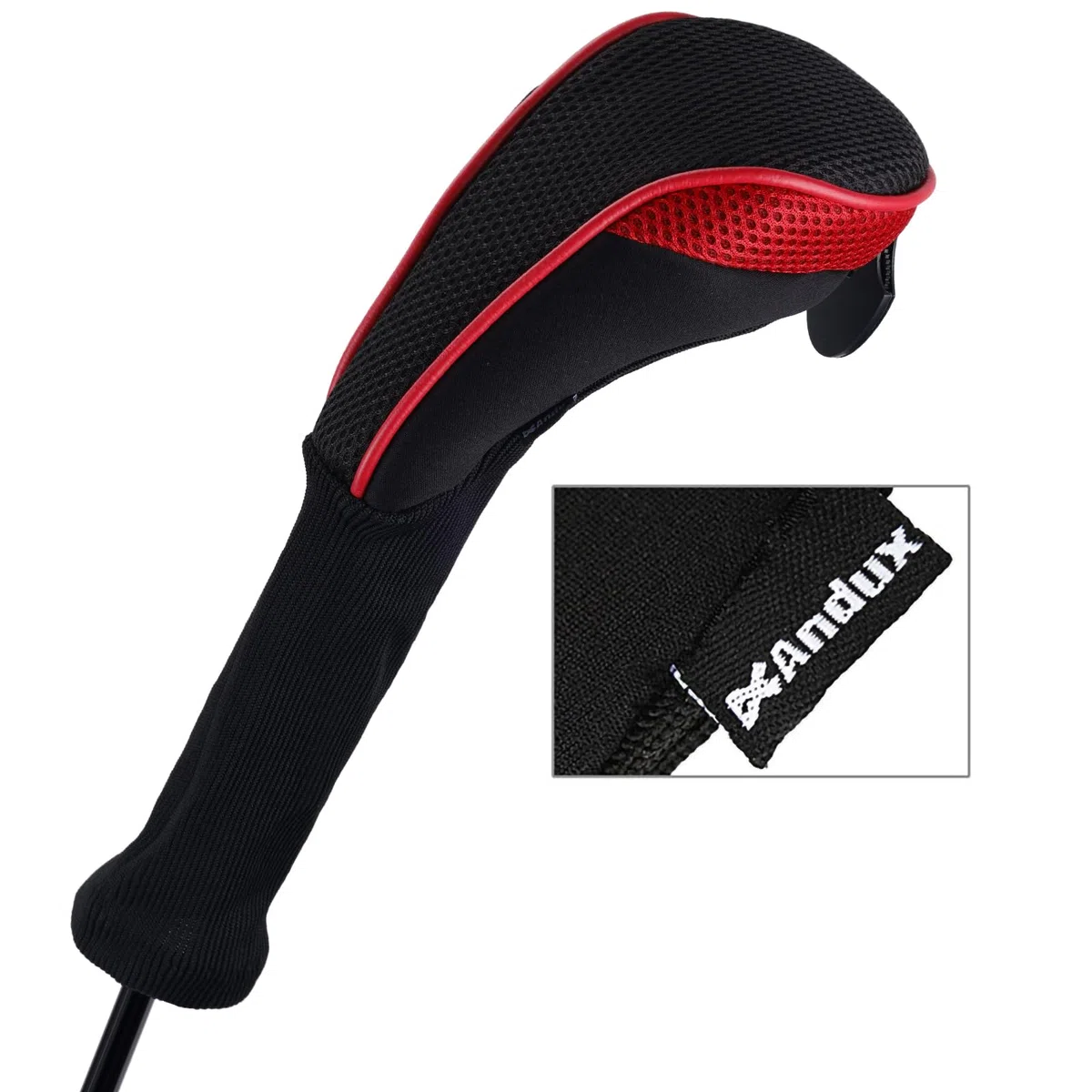 Andux CTMT-01 Golfschlägerhauben mit langem Hals, austauschbare Nr. Etiketten, 4 Stück