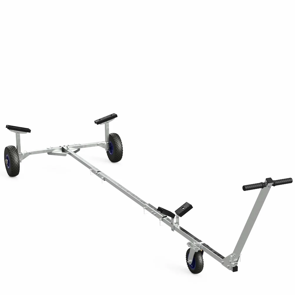 SUPROD Slipwagen Bootswagen Handtrailer faltbar Schlauchbootwagen TR260, PU, Ø 260 mm