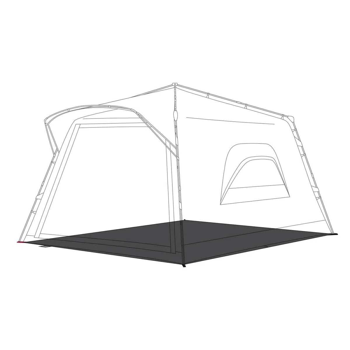 qeedo Zeltunterlage Quick Villa 5 Familienzelte und Quick Motor Busvorzelte, Groundsheet, Schutz vor Nässe u. Schmutz