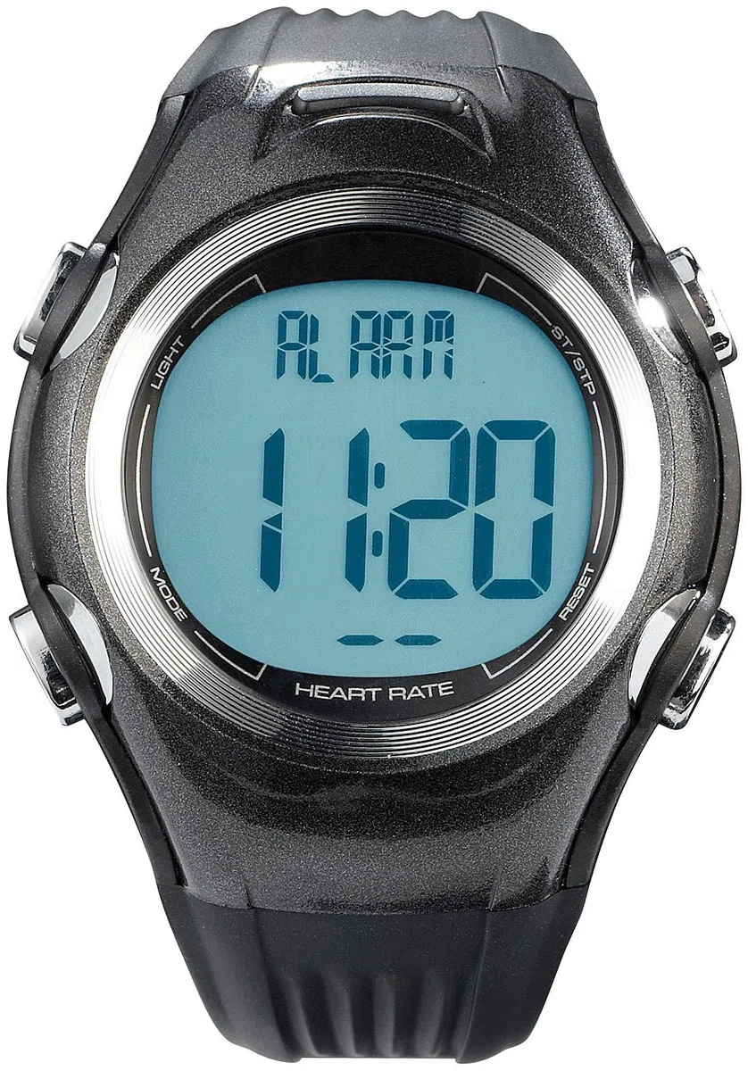 PEARL Sports Fitness-Uhr, 3 Intensitätsstufen, LCD-Display, Stoppuhr-Funktion, IPX4