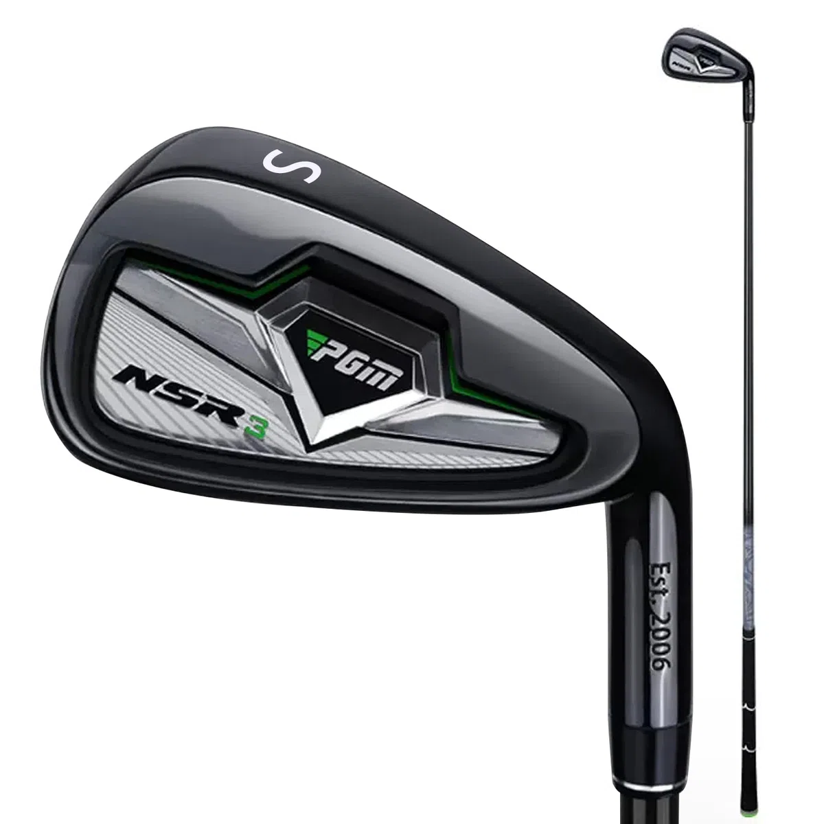 PGM Golfschläger NSR III Golf Iron Thru Gap Wedge mit Graphitschäften für Rechtshänder - S/R Flex