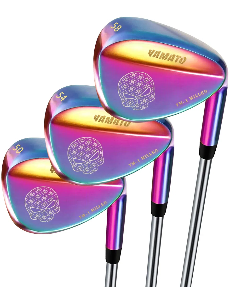Rainbow Golf Wedge Set or Individual Golf Wedges 50/54/58 Forged Golf Gap Wedge Sand Wedge Lob Wedge Golf Clubs Gefrästes Gesicht für High Spin