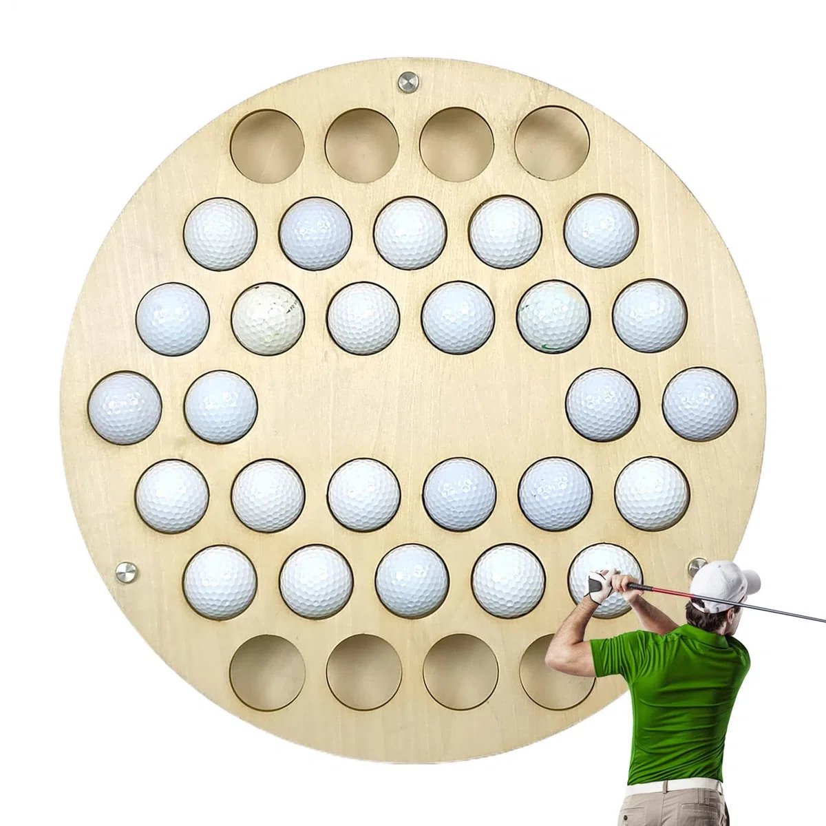 Golfball-Display-Ständer | Kreatives Holz-Golfball- | Golfball-Aufbewahrungsregal für Golfbälle | Präsentationsständer für Pel