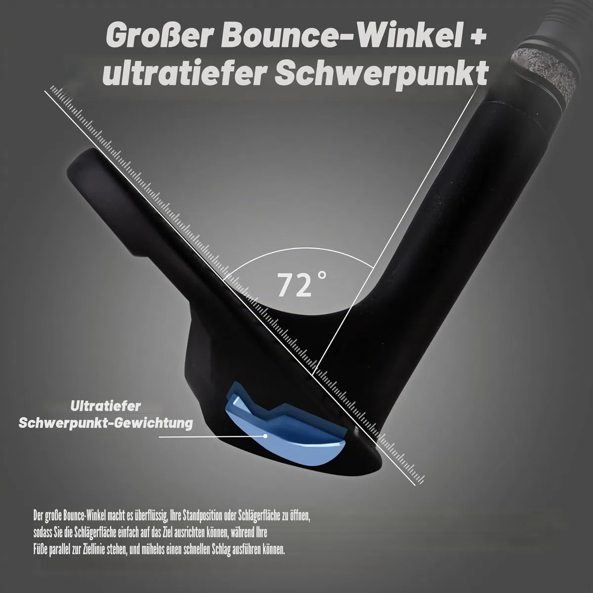 PGM 72 Grad Premium Sand Wedge, Lob Wedge für Männer & Frauen - CNC Textured - Bunker Buster Escape Bunkers and Save Strokes Around The Green-High Loft Golf Club