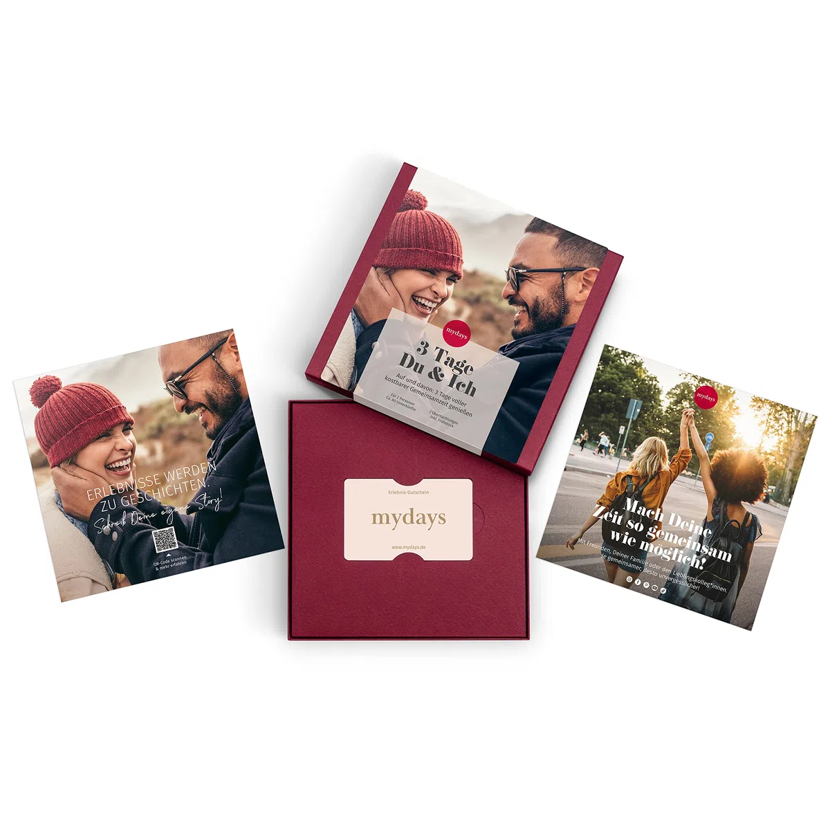 mydays Geschenkbox 3 Tage Du & Ich, traumhafte Unterkünfte an 80 Standorten, Reise-Gutschein für 2 Personen