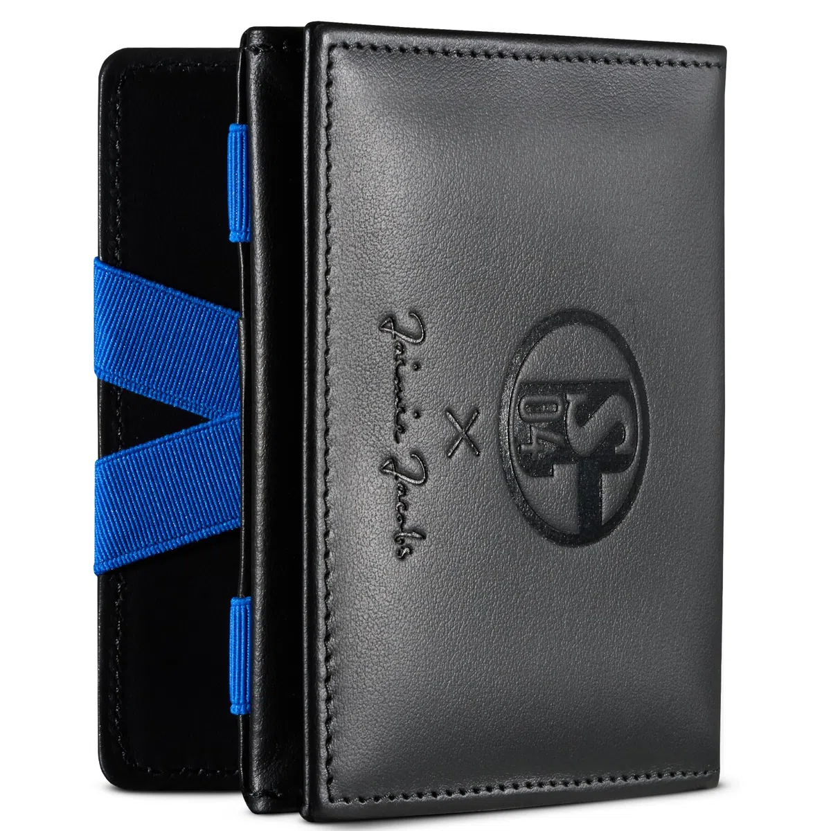 Jaimie Jacobs FC Schalke 04 X Flap Boy Magic Wallet Geldbeutel aus Leder S04 Fanartikel (Mit Münzfach)