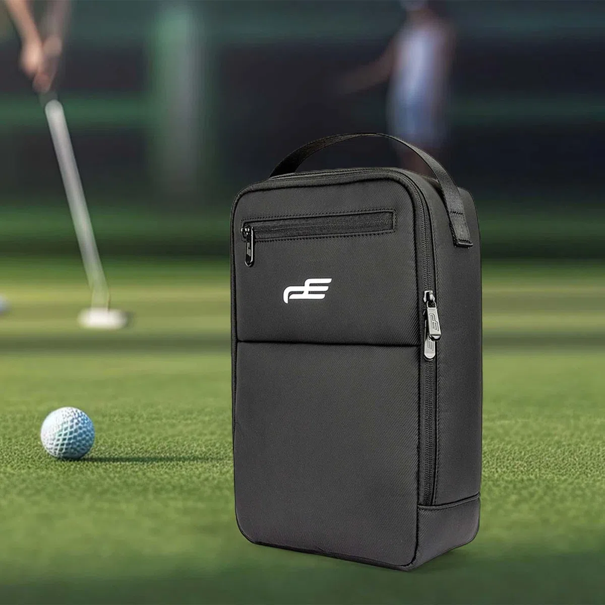 Golf-Schuhtasche, Golf-Tasche, große Kapazität, wasserabweisend, Reißverschluss-Tragetasche, Reise-Schuhtasche, Schuhaufbewahrung,