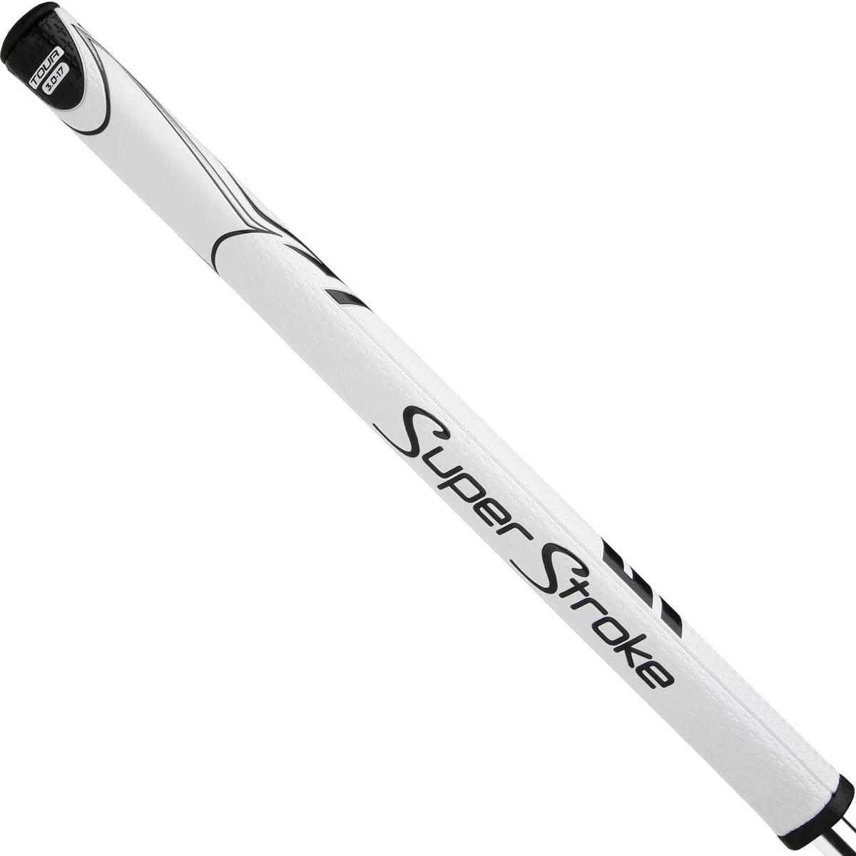 SuperStroke Zenergy Tour 3.0 43,2 cm Golf-Puttergriff ohne Kegel, verbesserte SPYNE-Technologie, neue Multi-Zonen-Texturierung und Tech-Port, Schwarz/Weiß | Mit verbesserter SPYNE-Technologie, neue Multi-Zonen-Texturierung und Tech-Port