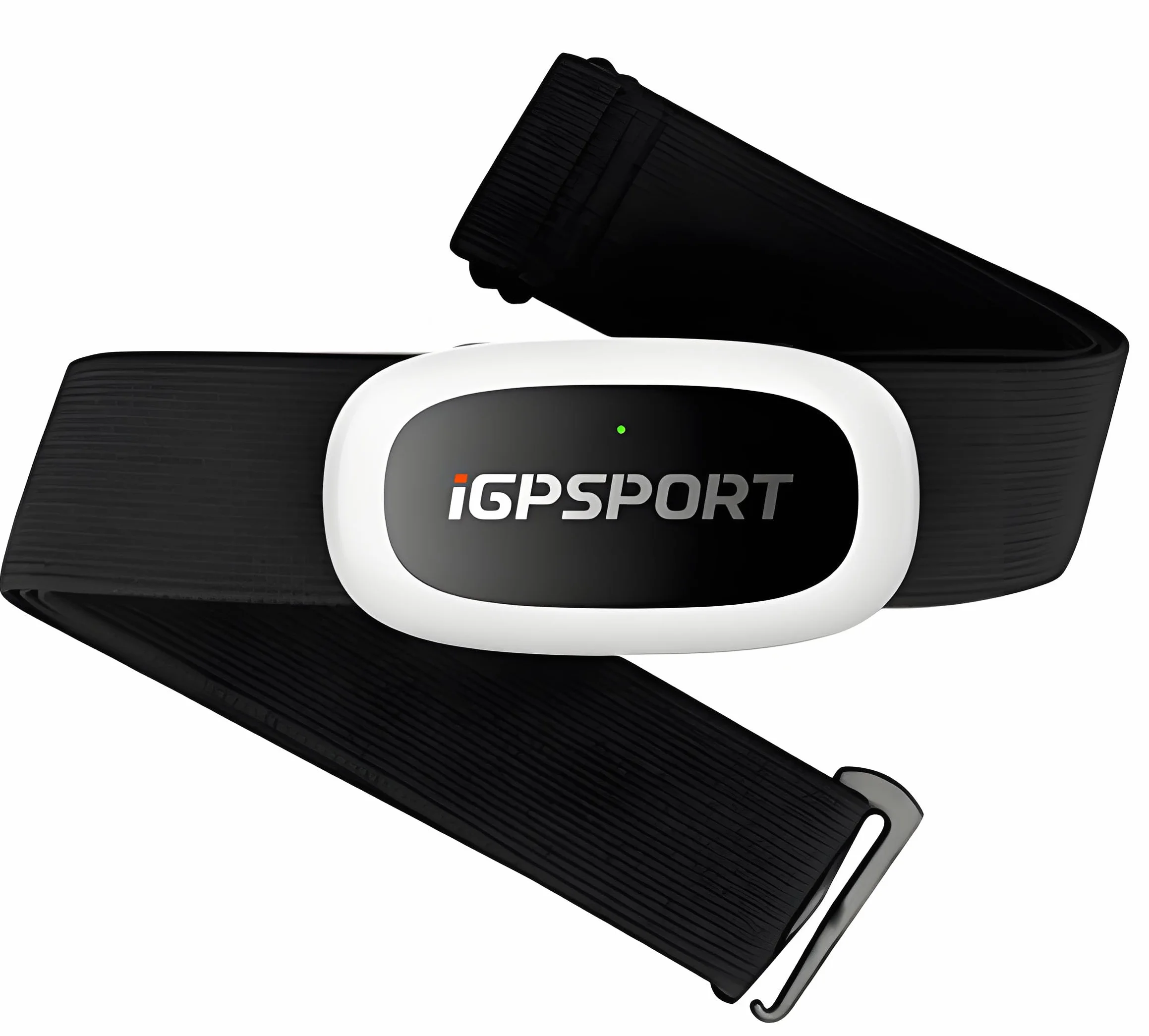 iGPSPORT HR50 Herzfrequenzmesser, Bluetooth & Ant+ mit Brustgurt für Laufen, Radfahren, Fitnessstudio, kompatibel mit Garmin Polar Wahoo - Schwarz