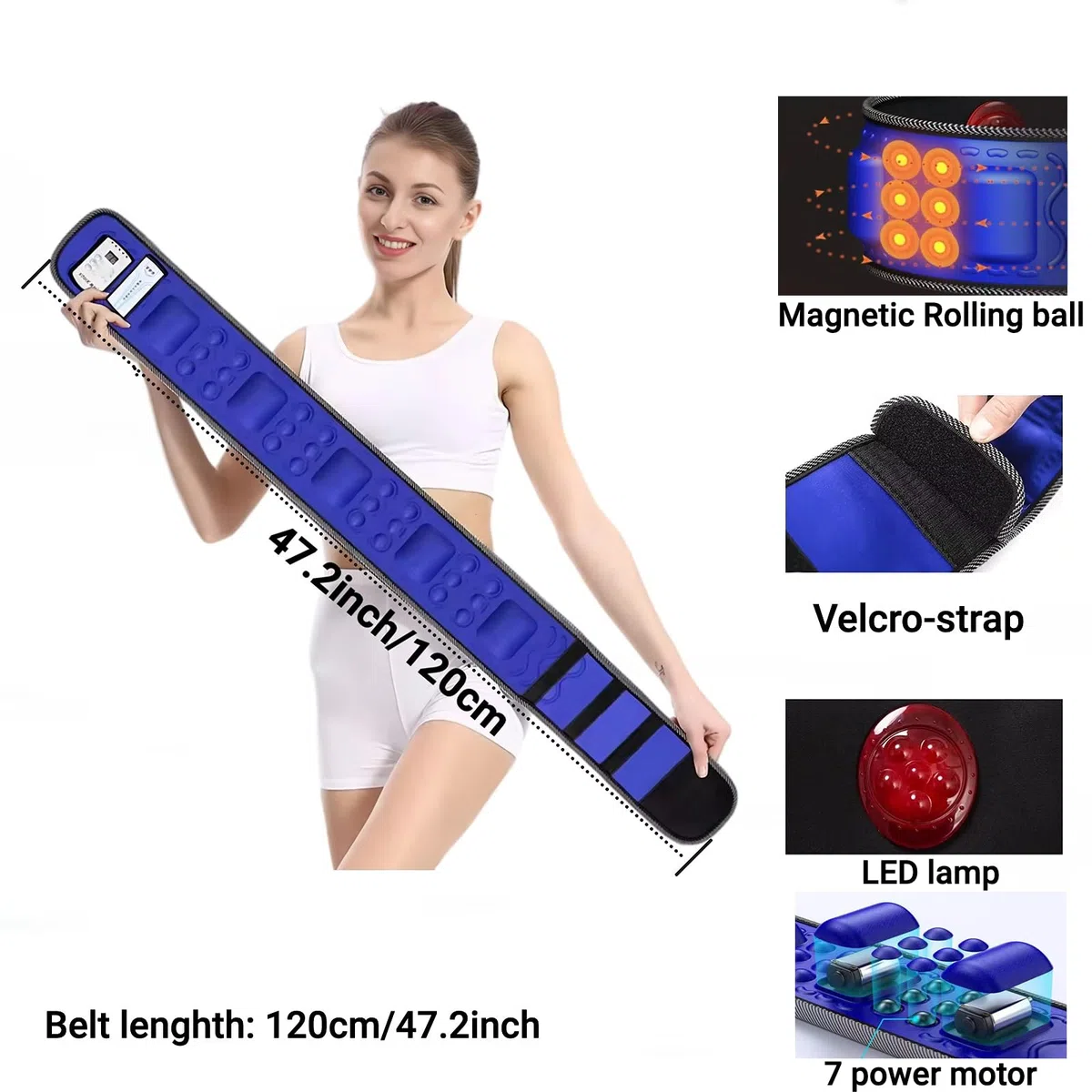 Schlankheitsgürtel, 36-Modus-Taillenformer für großen Bauch, Bauch, Lendenwirbelsäule, Rücken, Hüfte, Oberschenkel, Beine, Arme, Körperformer und -trainer, elektronisches Kalorienverbrennungsgerät