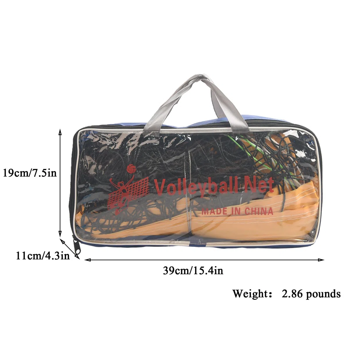 Volleyball Netz Faltbar Volleyballnetz 9.5m x 1m Volleyball Ersatznetz Garten/Strand Sport Net für Federball Tennis Volleyball inkl. Tragetasche