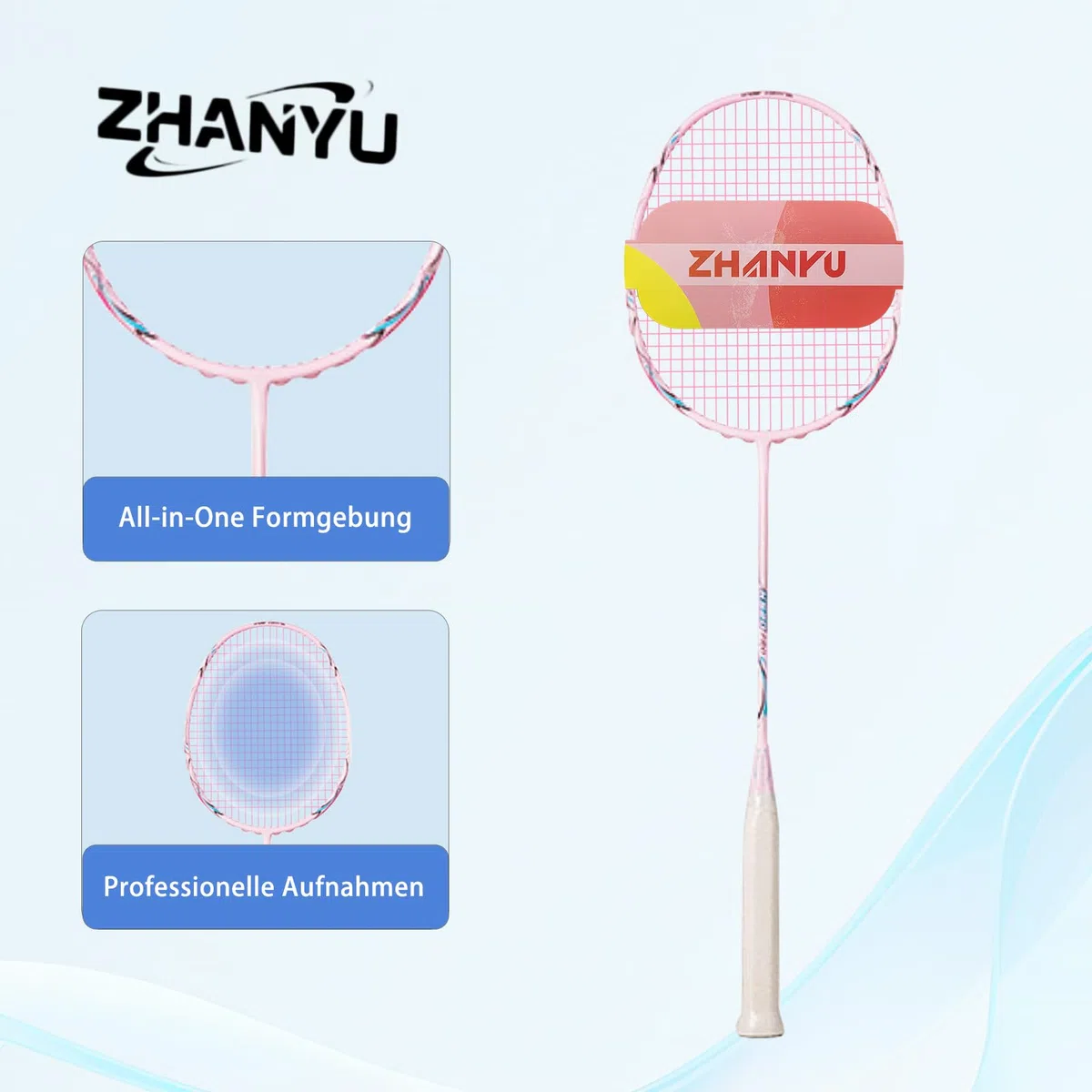 Badminton SchläGer Profi，Badminton SchläGer,Professionelle Ausbildung Unterhaltung Federball Set Mit 82 Gramm Kohlefaser,Bestehend Aus 2 Raketten,2BäLlen Und 1 Tasche(Fd01)