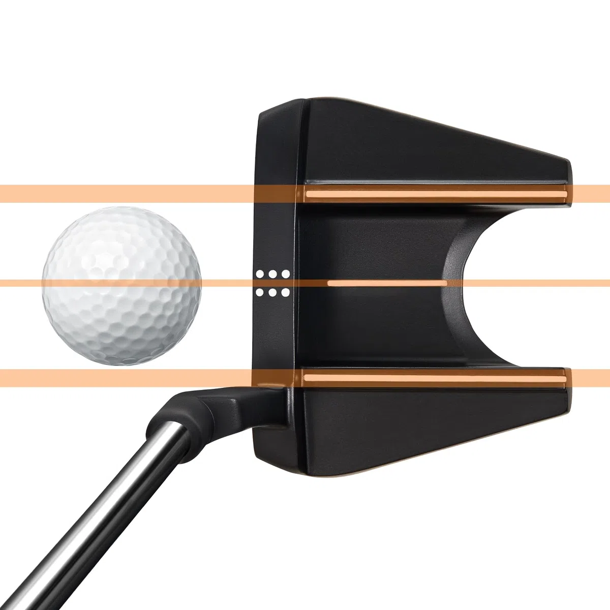 MAZEL Golf-Putter für Herren, rechte Hand, 89,9 cm, Double Bend Face Balance Mallet Putter MP-001,MP-002
