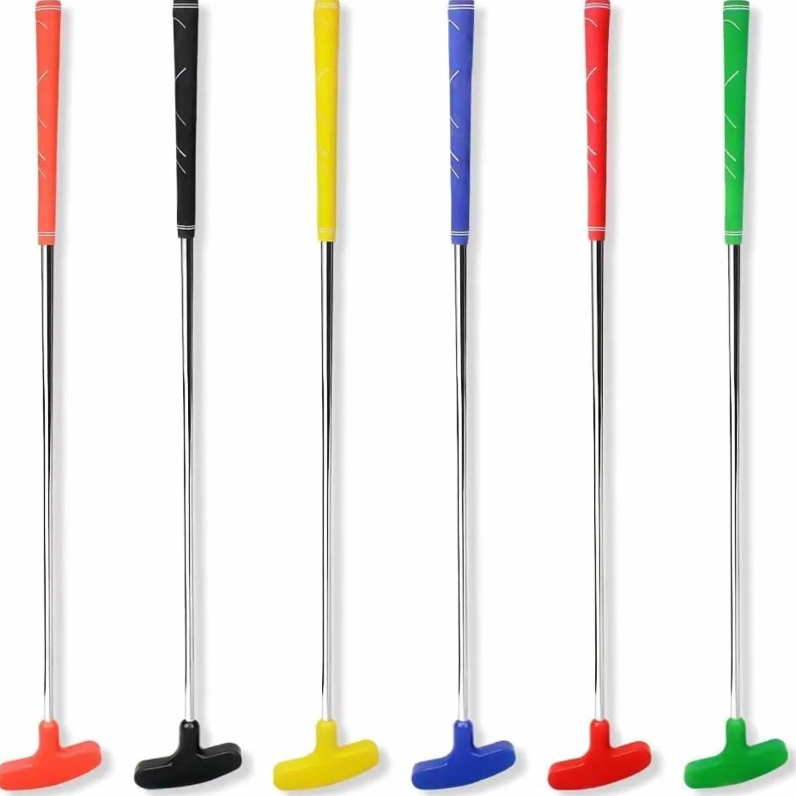 CRESTGOLF Putter Golf 33inch,Gummi Griff, Golf Zubehör Putter Geeignet für Golfer jeder Stufe,Sechs Farben für Ihre Wahl, 6pcs Mixed Color.