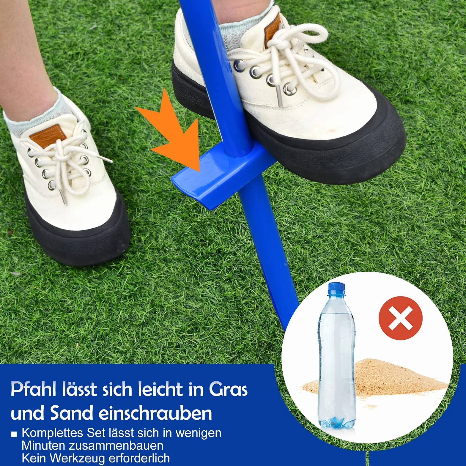 COSTWAY 3-stufig höhenverstellbares Tetherball Set, Twistball Set inkl. Ball｜2 Schlägern｜120cm Schnur, Tennisball an Schnur, Tennis Spiel für Solo und Team