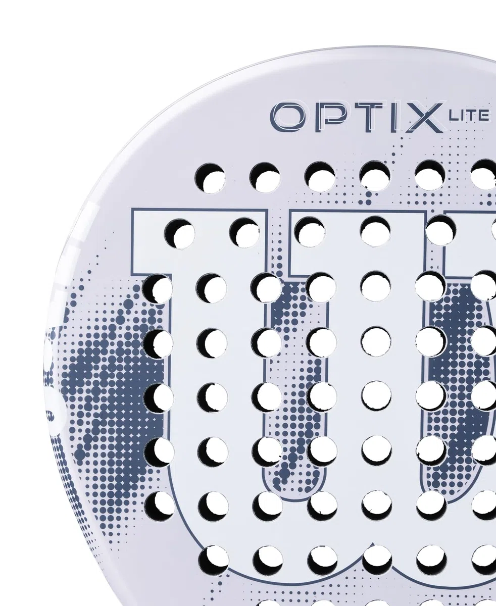 Wilson Optix V2 Lite Padel-Schläger, Anfängerfreundlicher Schläger, Mit Leichter Glasfaseroberfläche, Perfekt für Training oder Freundschaftsspiele