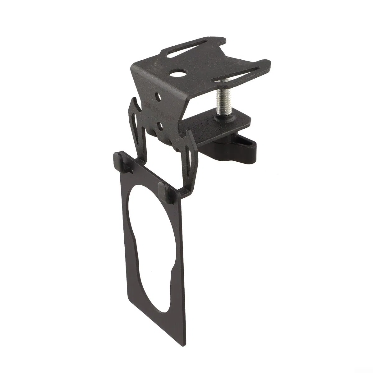 Camping-Gaskartuschenhalter, Eisen-F-Klemmen-Aufhänger für ≤ 2,5 cm Tische, platzsparender Flaschenöffner, Haken zum Kochen im Freien (Haken + Brett)
